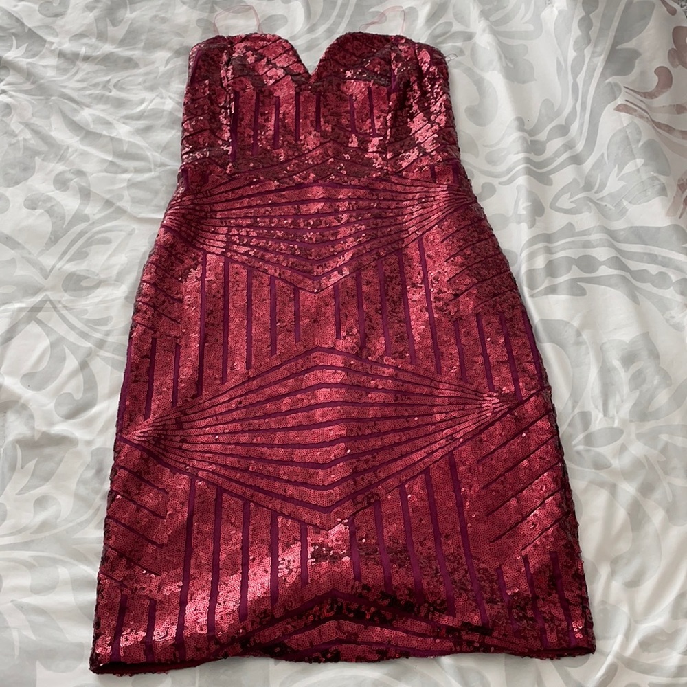 Red Sequin Dress